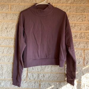 Wild Fable Mock Neck Cropped Sweatshirt